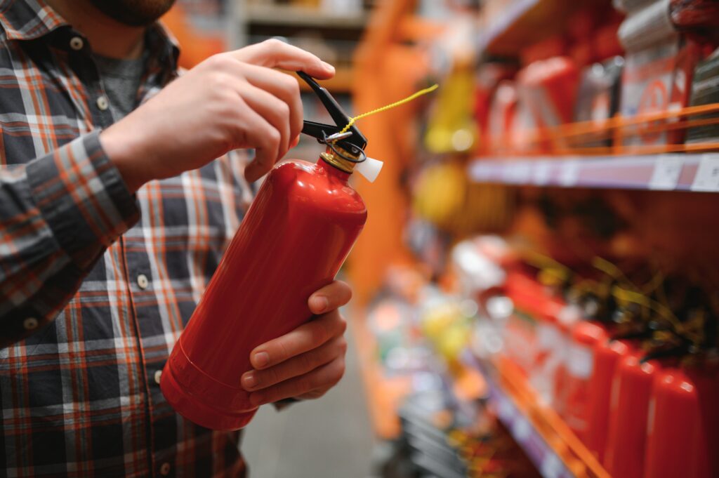 A customer at an auto parts store